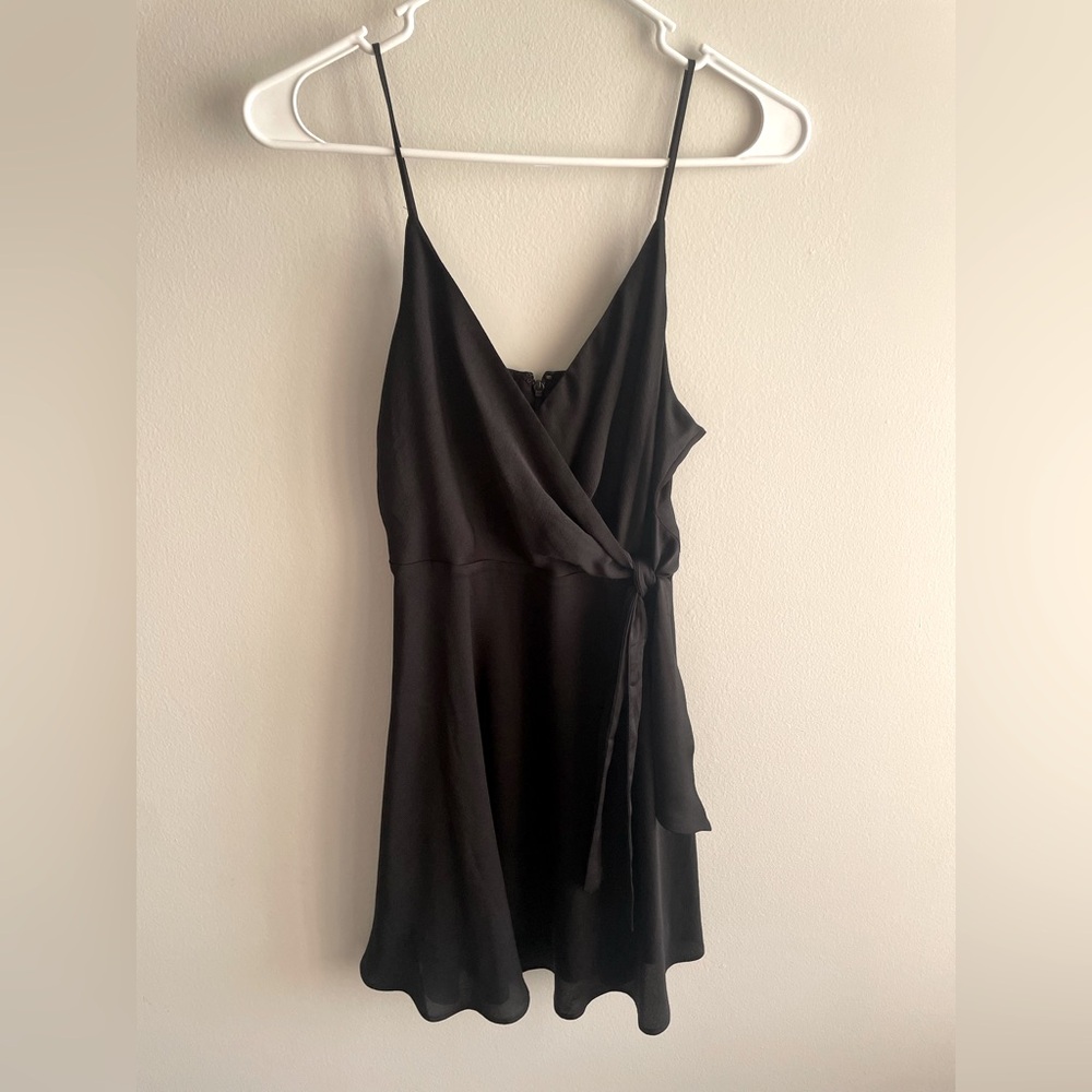 Express XS Black Flowy Cocktail Dress
